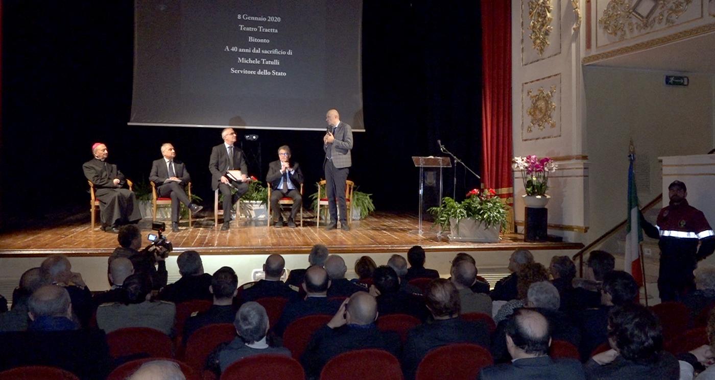 Bitonto ricorda Michele Tatulli, vigilante ucciso dalle Brigate Rosse