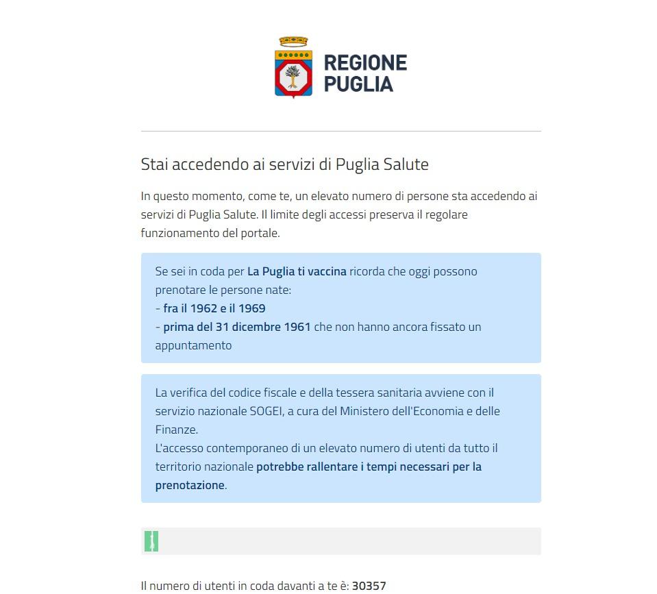 e corsa ai vaccini in puglia in tilt sistemi online di prenotazione a bari e taranto fimmg denuncia fragili in attesa per disorganizzazione la gazzetta del mezzogiorno