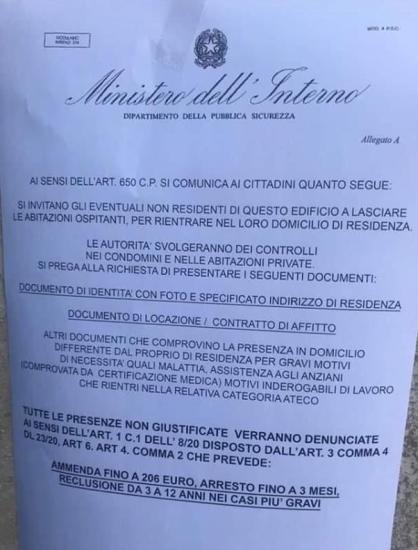 Puglia, falso volantino del Ministero Interno: «E' una truffa» 