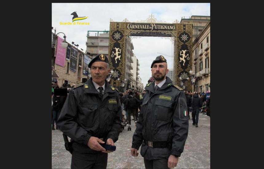 Putignano, i furbetti del Carnevale: GdF scopre irregolarità su scontrini e biglietti di ingresso
