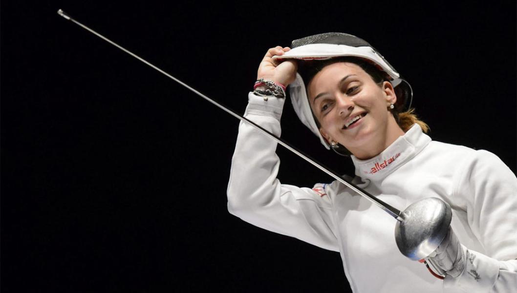 La spadista azzurra Rossella Fiamingo