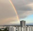 Taranto, dopo le nubi arriva il sereno e l'arcobaleno: ecco la foto del giorno