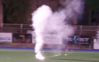 Fumogeni in campo durante la partita: danneggiato lo stadio di Manduria