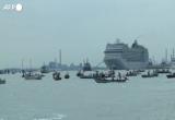 Venezia, No Grandi Navi: proteste per la prima crociera in arrivo dopo 17 mesi