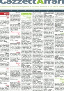 Gazzettaffari, gli annunci pubblicati il 23 febbraio 2020