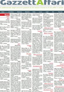 Gazzettaffari, gli annunci pubblicati l'8 marzo 2020