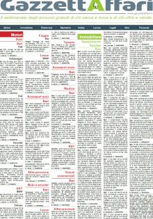 Gazzettaffari, gli annunci pubblicati il 29 marzo 2020