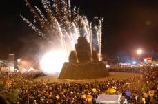 La f&ograve;cara di Novoli torna a bruciare per Sant'Antonio Abate