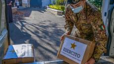 Foggia, i militari dell'Artiglieria dell'Esercito donano 320 chili di alimenti a mensa dei poveri