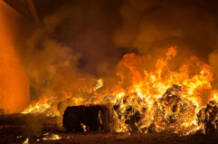 Trinitapoli, a fuoco le ecoballe: rifiuti provenienti dalla Campania