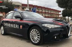 San Giorgio Ionico: lite domestica degenera in violenza e minacce con una pistola, 64enne arrestato