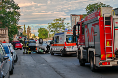 Bari, auto si ribalta in via estramurale Capruzzi: donna alla guida soccorsa da 118