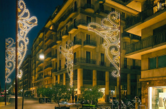 Bari, arrivano le luci in via Argiro: «Così si addolcisce il restyling»