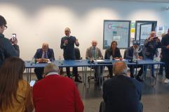 Foggia, all'aeroporto «Gino Lisa» presentati gli operativi Aeroitalia