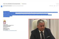 La mail dell'assessore Stea (in pseudo italiano) per chiedere mail e indirizzo agli ex dipendenti della Regione. FdI: «Schedatura a fini elettorali»