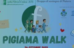 «Pigiama Walk» a Matera per la ricerca sulla fibrosi cistica