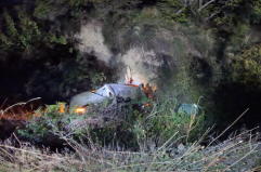 Orsara di Puglia, auto precipita in una scarpata: conducente estratto dai vigili del fuoco, grave in ospedale