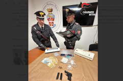Ai domiciliari, nascondeva droga e una pistola clandestina: arrestato un 47enne a Scanzano Jonico