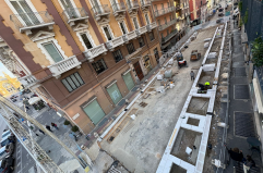 Bari, il cantiere di via Argiro prosegue anche a Natale. L'allarme dei commercianti: «Fatturati in calo»