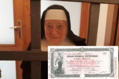 Suora di clausura pugliese di 108 anni scopre un buono postale del 1951: il valore aggiornato è di 48mila euro