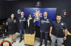 Recuperata a Malta statua in cartapesta rubata dal cimitero di Lecce