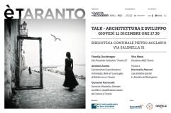 A «È Taranto» si parla di architettura e sviluppo: una città che vive nel continuo gesto di reinventarsi
