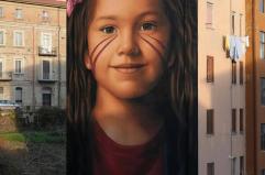 Completato a Potenza il murale di Jorit dedicato a Gaza