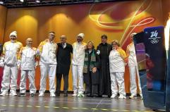 Fiamma olimpica, Fef&egrave; De Giorgi &egrave; l'ultimo tedoforo della tappa di Lecce