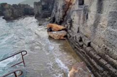 Tricase, masso frana a Marina Serra: nessun ferito