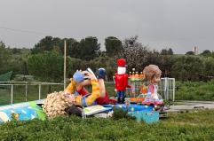 Il maltempo distrugge i carri allegorici del carnevale di Grumo Appula