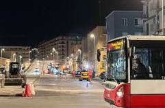 Bari, al via le chiusure notturne del Ponte Garibaldi per il Brt: deviazioni di percorso per i bus, ecco le linee interessate