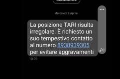 &laquo;La posizione Tari risulta irregolare&raquo;, la truffa corre con l'sms: l'allarme dei Comuni