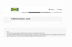 Ikea pronta a sbarcare a Lecce dopo il punto vendita di Bari: offerte di lavoro sul sito del colosso svedese