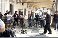 Udine, concerto di ciclisti "per campanelli di bici"