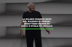 La Milano fashion week nel ricordo di Armani. Debuttano demna da gucci e vitale da versace