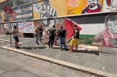 Ordigno contro centro sociale Csoa La Strada  a Roma.