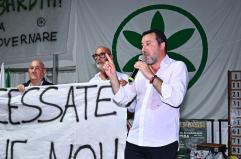 Salvini arriva a Pontida, 'sto meglio'