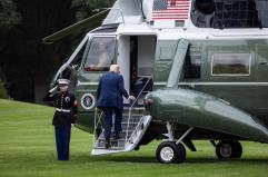 Trump è arrivato allo State Farm Stadium per Kirk