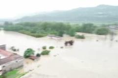 Maltempo, esondato il fiume Bormida