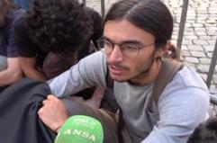 Blitz di Ultima Generazione a Montecitorio per la Palestina