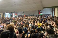 Corteo pro-Pal Sapienza,occupata scienze politiche