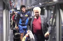 Accoglienza trionfale a Fiumicino per gli azzurri della pallavolo