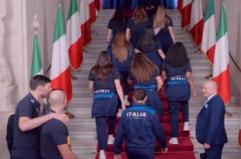 Meloni si complimenta coi campioni del volley, "siamo fierissimi"