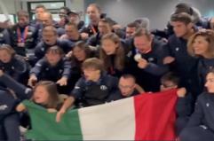 Mondiali atletica leggera, lo sbarco festoso a Fiumicino degli azzurri paralimpici