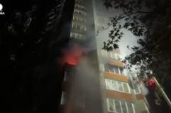 Kiev, edifici danneggiati dopo un massiccio attacco notturno russo