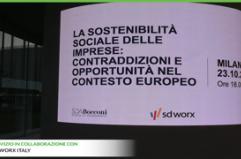 SD Worx, "le aziende chiudano il gap della sostenibilita' sociale"