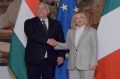 Italia-Ungheria, Meloni riceve Orban a Palazzo Chigi Italia-Ungheria, Meloni riceve Orban a Palazzo Chigi
