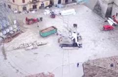 Riapre la basilica di San Benedetto a Norcia, l'intervento dei Vigili del fuoco Riapre la basilica di San Benedetto a Norcia, l'intervento dei Vigili del fuoco