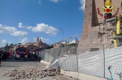 Crollo ai Fori Imperiali, grave l'operaio ferito