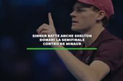 Sinner batte anche Shelton, domani la semifinale contro De Minaur